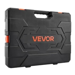 VEVOR Socket Set, 163 Pieces, 3/8 & 1/4 & 1/2 inch Drive Socket Tool Set, SAE and Metric, Deep and Standard, Mechanic Tool Kit with Storage Case, Chrome Plated CR-V Alloy Steel, for Automotive Repair