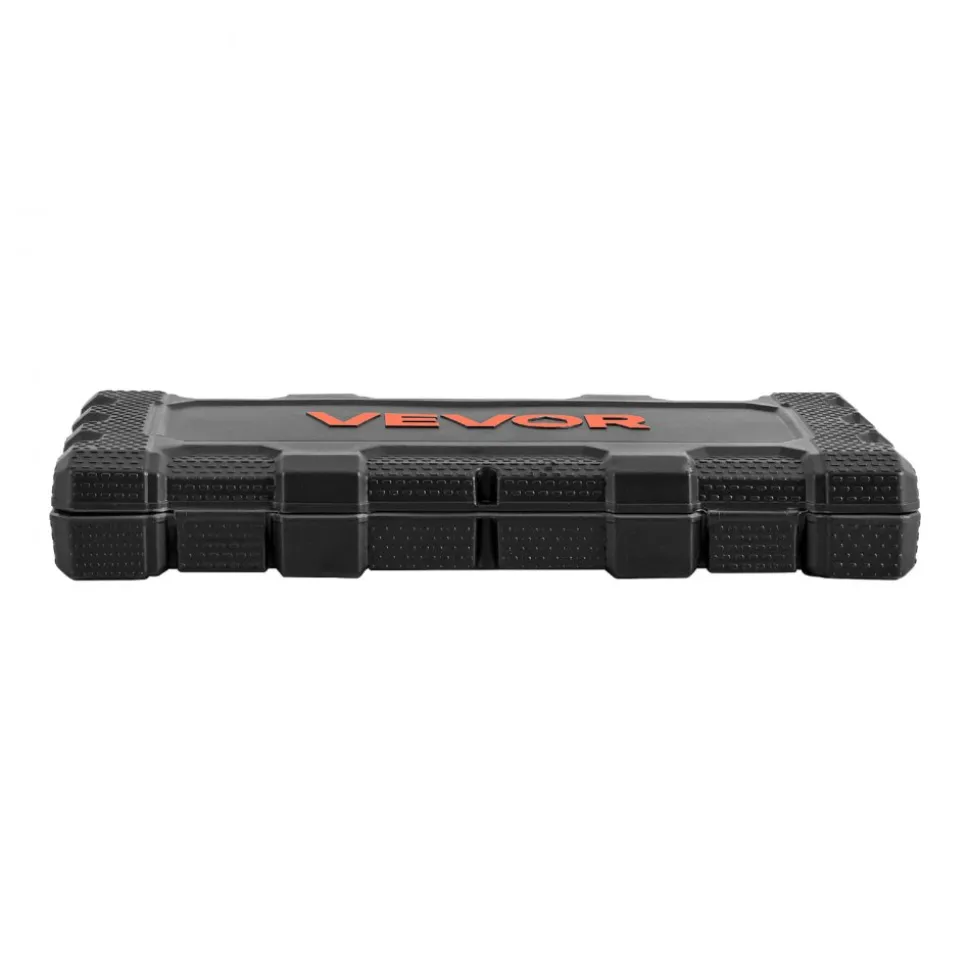 VEVOR Socket Set, 46 Pieces, 1/4 inch Drive Socket Tool Set, SAE and Metric Size, Deep and Standard, Mechanic Tool Kit with Storage Case, Chrome Plated CR-V Alloy Steel, for Automotive Repair