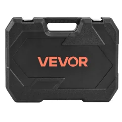 VEVOR Socket Set, 86 Pieces, 3/8 & 1/4 & 1/2 inch Drive Socket and Ratchet Set, SAE and Metric, Mechanic Tool Kit with Ratchet Wrench, Accessories and Storage Case, CR-V Alloy Steel, for Auto Repair