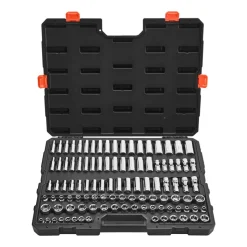 VEVOR Socket Set, 104 Pieces, 3/8 inch Drive Socket Tool Set, Metric Size from 6 to 24 mm, Deep and Standard, Mechanic Tool Kit with Storage Case, Chrome Plated CR-V Alloy Steel, for Automotive Repair