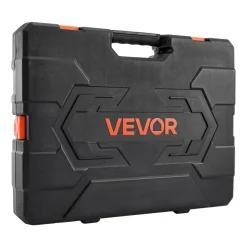 VEVOR Socket Set, 104 Pieces, 3/8 inch Drive Socket Tool Set, Metric Size from 6 to 24 mm, Deep and Standard, Mechanic Tool Kit with Storage Case, Chrome Plated CR-V Alloy Steel, for Automotive Repair