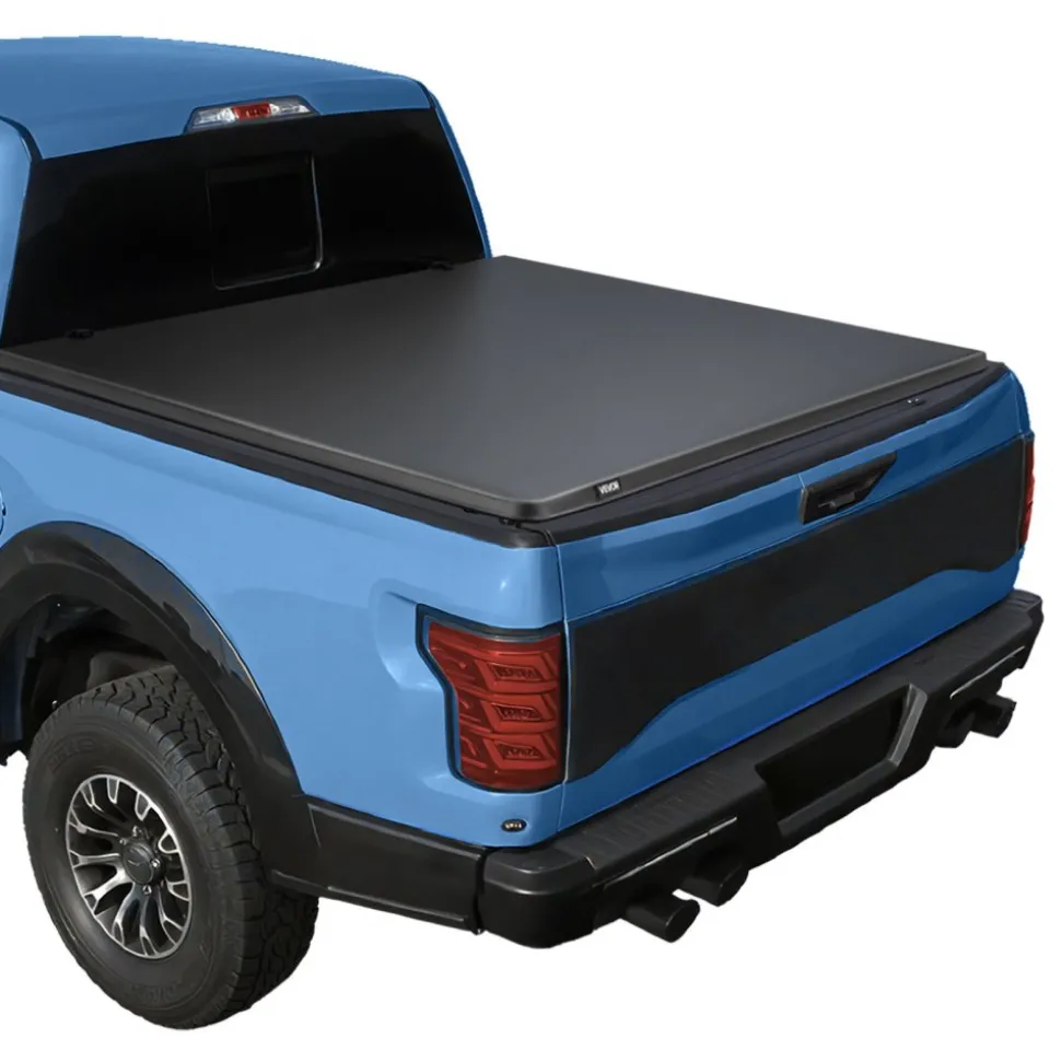 VEVOR Soft Roll-Up Truck Bed Tonneau Cover, Compatible with 2019-2026 Ram 1500 New Body, Fits 5.7 ft (5 ft 7 in/67 in) Bed Without Rambox or Split Tailgate, PVC Tonneau Cover with Aluminum Alloy Bars