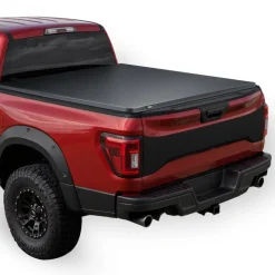 VEVOR Soft Roll-Up Truck Bed Tonneau Cover, Compatible with 2020-2026 Chevy Silverado/GMC Sierra 2500 3500 HD, Fits 6.9 ft (6 ft 10 in/82 in) Bed, PVC Tonneau Cover with Aluminum Alloy Support Bars