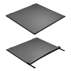 VEVOR Soft Roll-Up Truck Bed Tonneau Cover, Compatible with 2024-2026 Toyota Tacoma (Excl. Trail Edition) with Deck Rail System, Fits 5 ft (60 in) Bed, PVC Tonneau Cover with Three Aluminum Alloy Bars