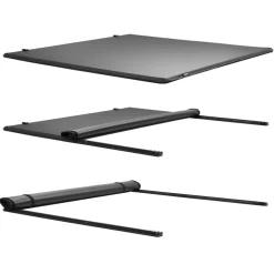 VEVOR Soft Roll-Up Truck Bed Tonneau Cover, Compatible with 2024-2026 Toyota Tacoma (Excl. Trail Edition) with Deck Rail System, Fits 5 ft (60 in) Bed, PVC Tonneau Cover with Three Aluminum Alloy Bars