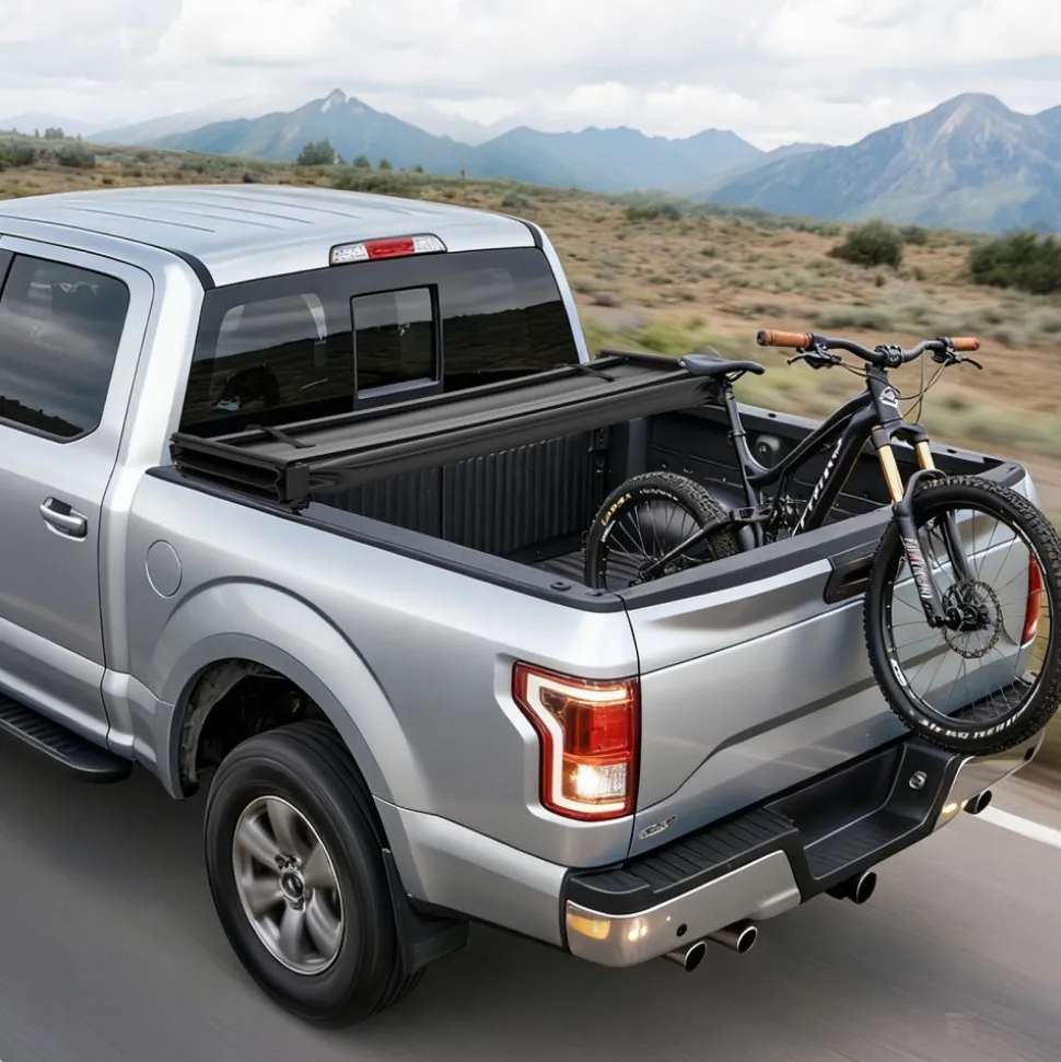 VEVOR Soft Tri-Fold Truck Bed Tonneau Cover, Compatible with 2009-2026 Dodge Ram 1500 (Incl. Classic & New) 5.7 ft (67.4 in) Bed, Fleetside Without Rambox, Split Tailgate, and Track System, Waterproof