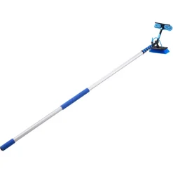 VEVOR Solar Panel Cleaning Kit, 15 ft, Water Fed Pole Kit with Cleaning Brush, Squeegee, Soap Dispenser, Extendable Aluminum Telescopic Pole, 180° Rotatable Brush Head, for Roof Mounted Solar Panels