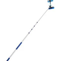 VEVOR Solar Panel Cleaning Kit, 26 ft, Water Fed Pole Kit with Cleaning Brush, Soap Dispenser, Extendable Aluminum Telescopic Pole, 180° Rotatable Brush Head, for Roof Mounted Solar Panels, Windows