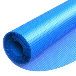VEVOR Solar Pool Cover, 18 ft Round Pool Bubble Cover, 16 Mil Pools Solar Blanket with Bubble & PE Material, Daytime Heat Absorption, Nighttime Heat Retention, Heat Retaining Solars Covers, Blue