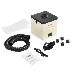 VEVOR Solder Fume Extractor, 100W Soldering Smoke Extractor with 3-Stage Filters, 240 m³/h Strong Suction Smoke Absorber and Filter for Soldering, Engraving, DIY Welding