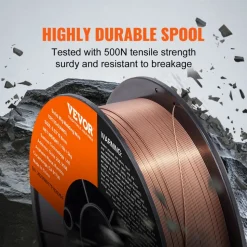 VEVOR Solid MIG Welding Wire, ER70S-6 0.030-inch 11LBS with Low Splatter and High Levels of Deoxidizers for All Position Gas Welding