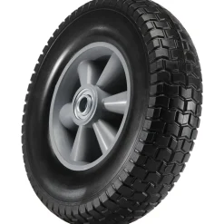 VEVOR Solid PU Run-Flat Tire Wheel, 10", 2-Pack, 180 lbs Dynamic Load, 220 lbs Static Load, Flat Free Tubeless Tires and Wheels for Hand Truck, Utility Cart, Dollies, Garden Trailers, Various Carts