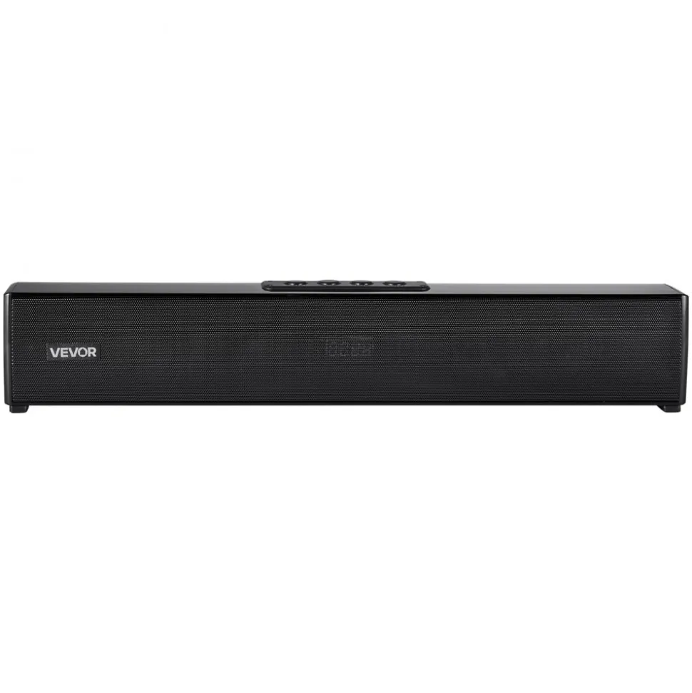 VEVOR Sound Bar for Smart TV, 2.0 Channel, 32-Inch Compact Soundbar TV Speakers for Projector, Bluetooth AUX Connection, Remote Control, Easy Setup, 80W Surround Sound System for PC Home Theater Audio