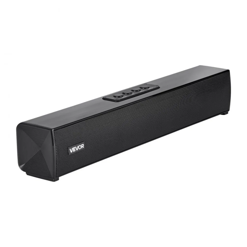 VEVOR Sound Bar for Smart TV, 2.0 Channel, 32-Inch Compact Soundbar TV Speakers for Projector, Bluetooth AUX Connection, Remote Control, Easy Setup, 80W Surround Sound System for PC Home Theater Audio