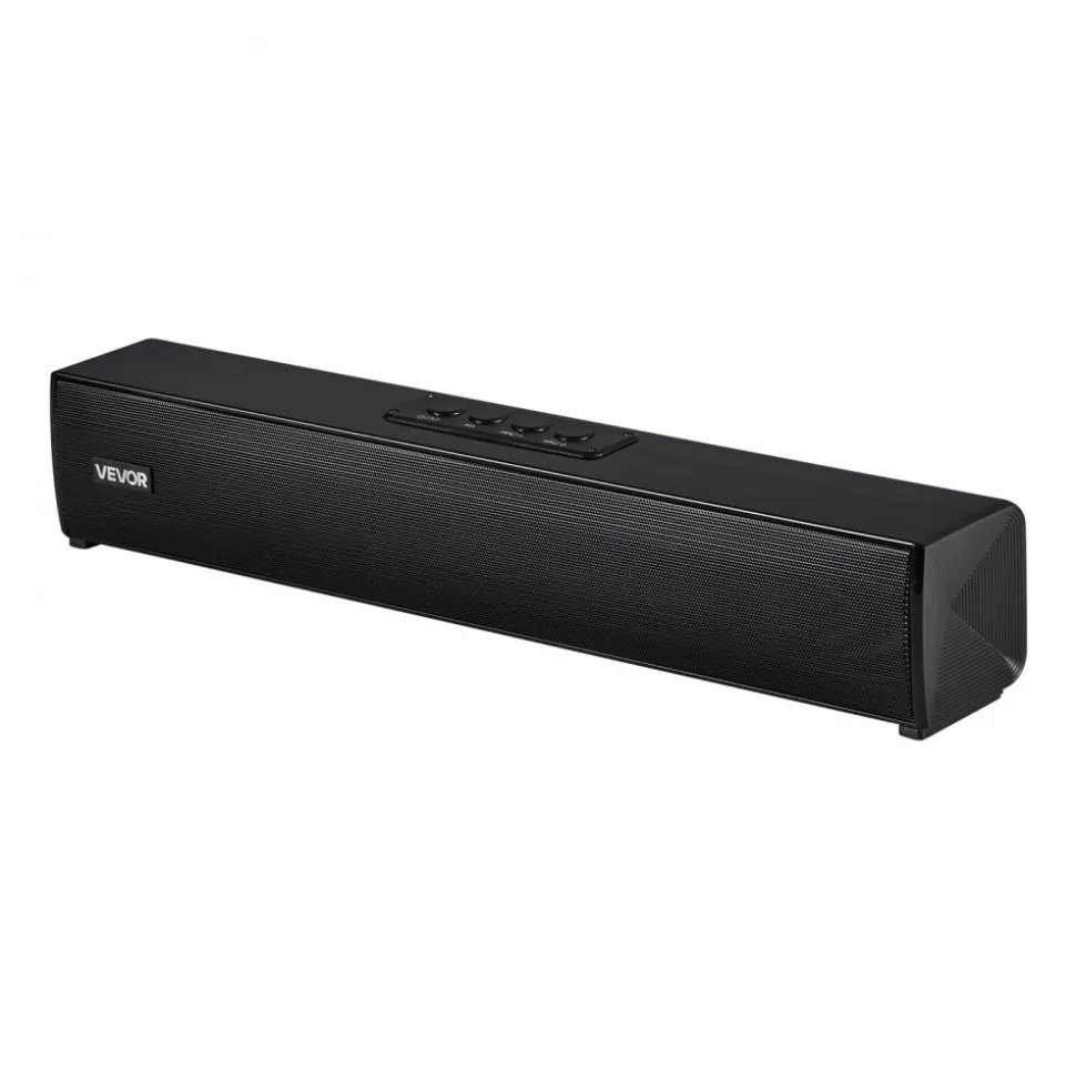 VEVOR Sound Bar for Smart TV, 2.0 Channel, 32-Inch Compact Soundbar TV Speakers for Projector, Bluetooth AUX Connection, Remote Control, Easy Setup, 80W Surround Sound System for PC Home Theater Audio
