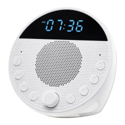 VEVOR Sound Machine, 18 Soothing Sleep Sounds, 7-Color Night Light, 6-in-1 White Noise Sound Machine with Dual Alarms, APP, Auto-Off Timer and Memory Function, for Baby, Adults, Home, Office & Travel