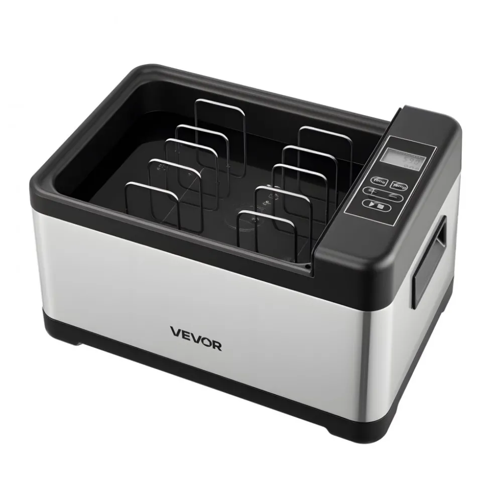 VEVOR Sous Vide Cooker, 800W Sous-Vide Machine, Suveed Cooking Machine with LED Digital Display, Glass Lid, Precise Temperature & Timer Control, for Family & Friends, All-in-One Sous Vide Pot