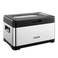VEVOR Sous Vide Cooker, 800W Sous-Vide Machine, Suveed Cooking Machine with LED Digital Display, Glass Lid, Precise Temperature & Timer Control, for Family & Friends, All-in-One Sous Vide Pot