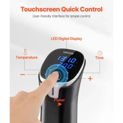 VEVOR Sous Vide Precision Cooker, 1100W Sous-Vide Cooking Machine, WIFI Immersion Circulator with LED Digital Display, Fast-Heating, Accurate Temperature & Timer Control, SUS304 Stainless Steel