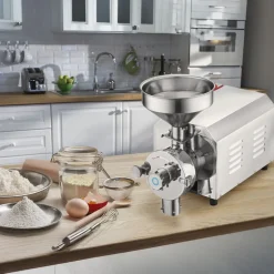 VEVOR Soybean Grinder Commercial Grinding Machine for Spices 2200W Corn Mill Grinder 50 KG/H Stainless Steel Corn Grinder Industrial Flour Milling Machine for Pepper Soybean Peanut Corn Grains