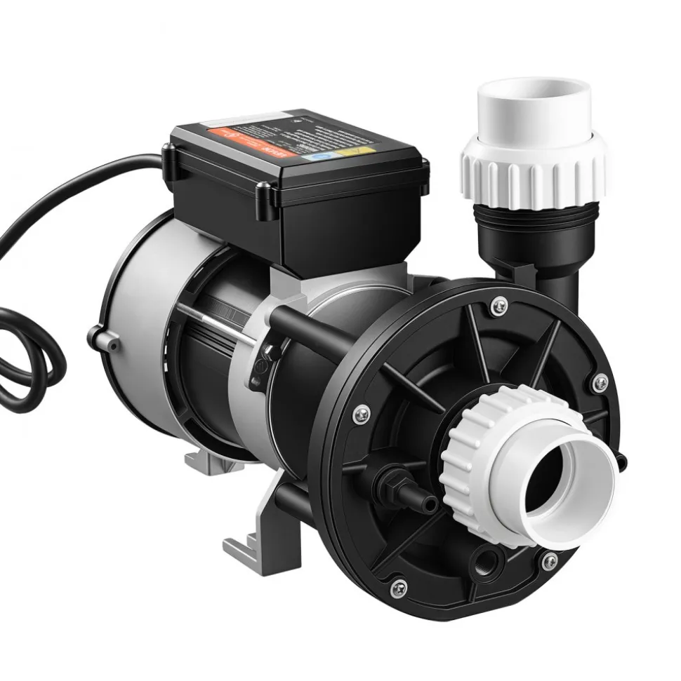 VEVOR SPA Pump 1.5HP Hot Tub Bath Pump 115V 119GPM Flow Rate with 1.5" Port, 90° Rotational Interface, 54 ft Max Lifting Height, Copper Motor, SPA Bath Water Circulation, Compatible with OEM Models