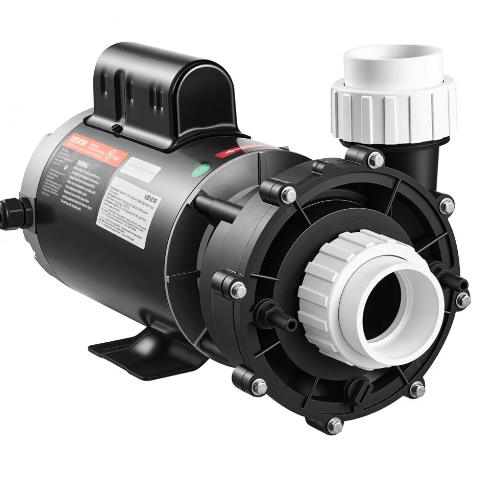VEVOR SPA Pump 2HP Hot Tub Pump 2 Speed 56 Frame with 1.5" & 2" Port, 230V, 168 GPM High Speed & 68 GPM Low Speed, 90° Rotational Interface, SPA Bath Water Circulation, Compatible with OEM Models