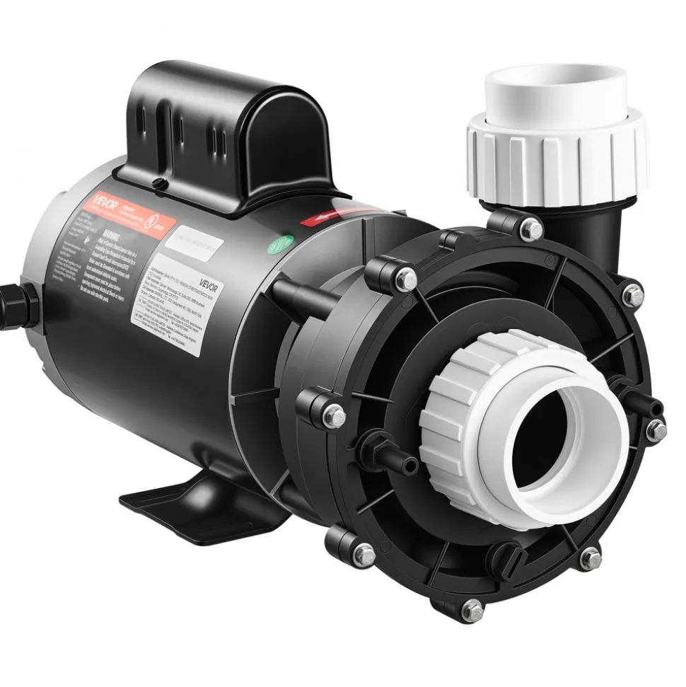 VEVOR SPA Pump 2HP Hot Tub Pump 2 Speed 56 Frame with 1.5" & 2" Port, 230V, 168 GPM High Speed & 68 GPM Low Speed, 90° Rotational Interface, SPA Bath Water Circulation, Compatible with OEM Models
