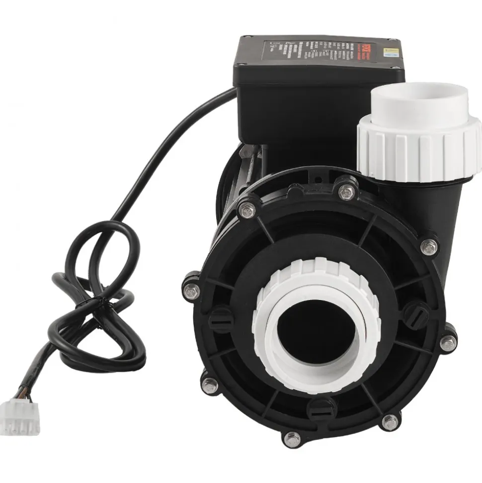 VEVOR 2 Speed SPA Pump, 48-Frame, AC 110-120V Hot Tub SPA Pump, 1.5HP/150GPM/42.65ft High Speed or 0.46HP/70GPM/9.18ft Low Speed, 2" Port 90° Rotational Interface for Hot Tub, Tested to UL Standards