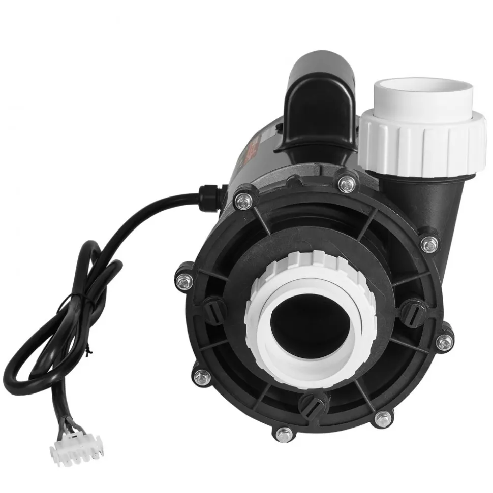VEVOR 2 Speed SPA Pump, 56-Frame, AC 220-240V Hot Tub SPA Pump, 4HP/210GPM/65.61ft High Speed or 0.7HP/103GPM/16.07ft Low Speed, 2" Port 90° Rotational Interface for Hot Tub, Tested to UL Standards