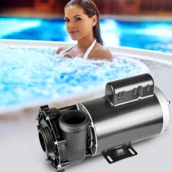 VEVOR 2 Speed SPA Pump, 56-Frame, AC 220-240V Hot Tub SPA Pump, 4HP/210GPM/65.61ft High Speed or 0.7HP/103GPM/16.07ft Low Speed, 2