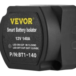 VEVOR Split Charge Relay Kit, 6mtr 12V, Automatic Dual Battery Isolator Kit with 140AMP Voltage Sense Relay VSR, Compatible with RV Marine Car Vehicle Truck Caravan Camper Yacht ATV UTV Boats Workshop