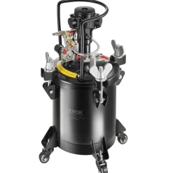 VEVOR Spray Paint Pressure Pot, 10 L/2.5 gal Fully Automatic Stirring Pressure Pot Tank, 70 psi Adjustale Pressure, Pressure Pot Paint Tank with Spray Gun and Hoses, for Home Decor Industry Painting