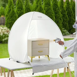 VEVOR Spray Paint Shelter, 40 x 35 x 40 in Pop-Up Portable Spray Paint Tent with Built-In Floor, Exhaust Window and Storage Bag, Foldable Paint Booth for Furniture, DIY Hobby Tool Painting Station