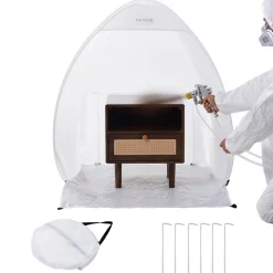 VEVOR Spray Paint Shelter, 40 x 35 x 40 in Pop-Up Portable Spray Paint Tent with Built-In Floor, Exhaust Window and Storage Bag, Foldable Paint Booth for Furniture, DIY Hobby Tool Painting Station