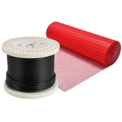 VEVOR 120 sqft Floor Heating Mat System, 120V Electric Radiant Heated Floor System, with Decoupling Membrane & Smart Control Thermostat & Alarm, Easy Installation for Tile, Stone, Vinyl