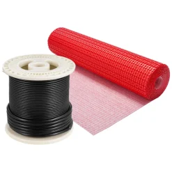 VEVOR 100 sqft Floor Heating Mat System, 120V Electric Radiant Heated Floor System, with Decoupling Membrane & Smart Control Thermostat & Alarm, Easy Installation for Tile, Stone, Vinyl