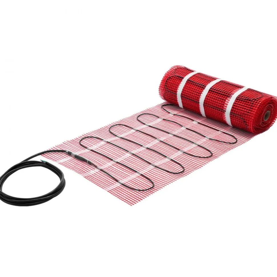 VEVOR 70 sqft Self-Adhesive Mesh Floor Heating Mat System, 120V Electric Radiant Heated Floor System, with Smart Control Thermostat & Alarm, Easy Installation for Tile, Stone, Vinyl