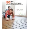 VEVOR 50 sqft Underfloor Heating Cable Kit, 120V Electric Radiant Heated Floor System, with Smart Control Thermostat & Alarm, Easy Installation for Tile, Stone, Vinyl, Home Improvement
