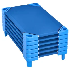 VEVOR Stackable Kiddie Cot, Pack of 6, Portable Toddler Nap Cots, Standard Size 40