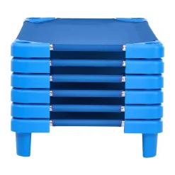 VEVOR Stackable Kiddie Cot, Pack of 6, Portable Toddler Nap Cots, Standard Size 40
