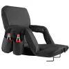 VEVOR Stadium Seat, 6 Adjustable Angle Bleacher Chair, 2.9'' Cushion Stadium Seat with Back Support and Armrest, Wide Bleacher Chair with Hook Pocket Cupholder for Picnics, Beach Sports, and Gaming