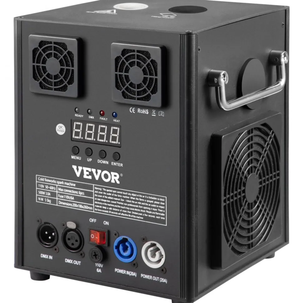 VEVOR Stage Equipment Special Effect Machine, 500W 4pcs Stage Effect Machine with Wireless Remote Control, Smart DMX Control Stage Equipment Showing Machine for Wedding, Musical Show