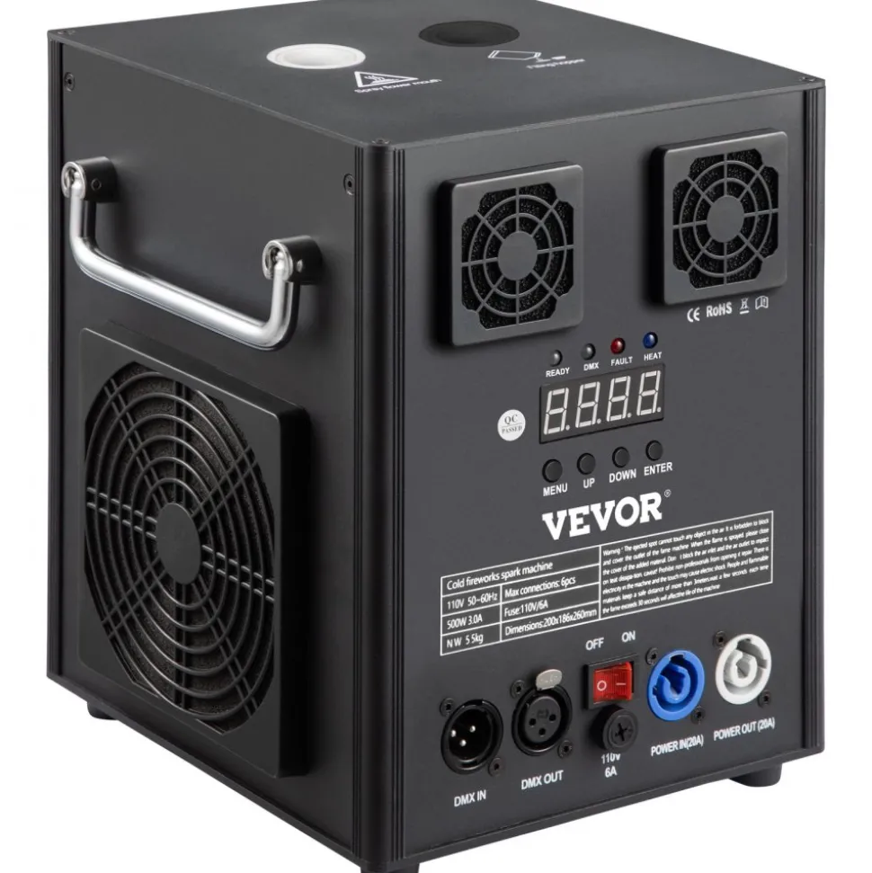 VEVOR Stage Equipment Special Effect Machine, 500W 4pcs Stage Effect Machine with Wireless Remote Control, Smart DMX Control Stage Equipment Showing Machine for Wedding, Musical Show