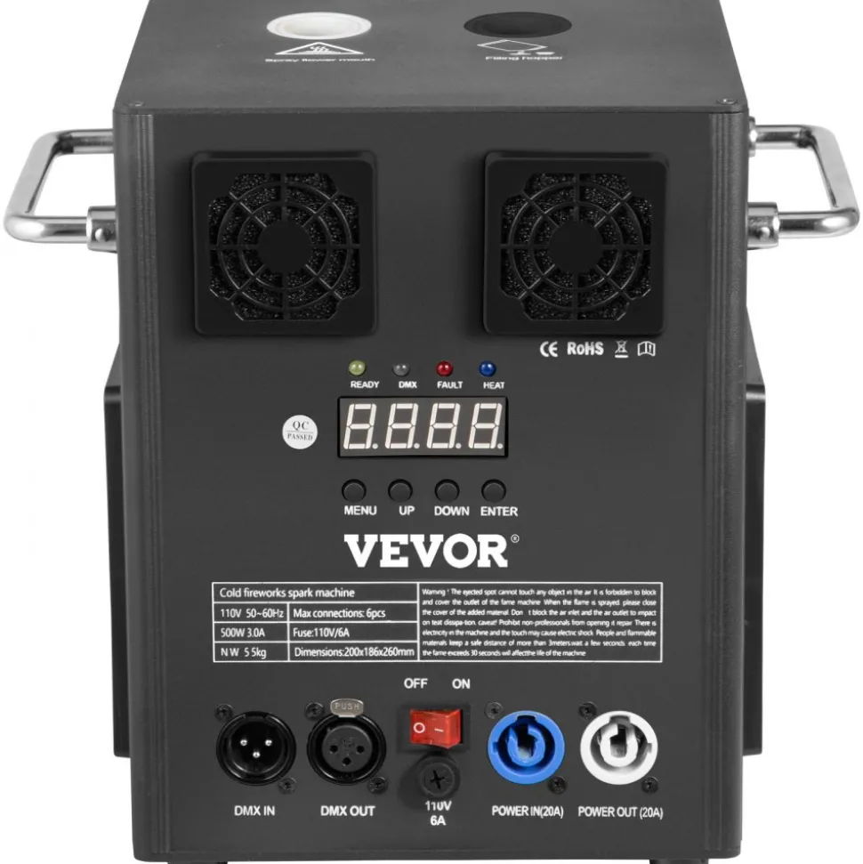 VEVOR Stage Equipment Special Effect Machine, 500W 4pcs Stage Effect Machine with Wireless Remote Control, Smart DMX Control Stage Equipment Showing Machine for Wedding, Musical Show