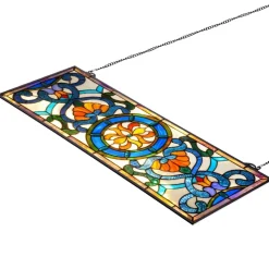 VEVOR Stained Glass Window Panel, 35.1