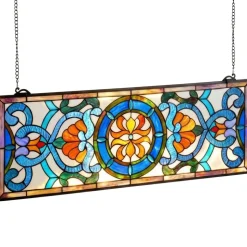 VEVOR Stained Glass Window Panel, 35.1