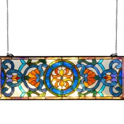 VEVOR Stained Glass Window Panel, 35.1