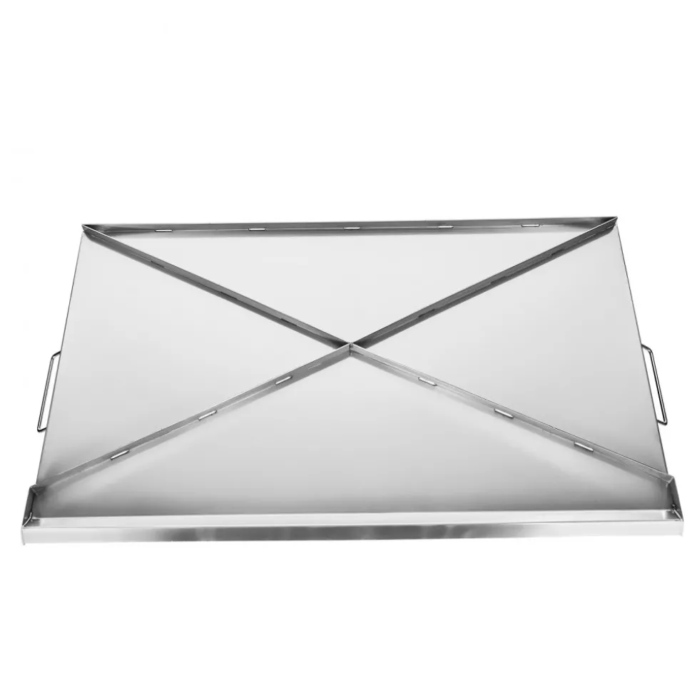 VEVOR Stainless Steel Griddle, 36x22 inch Universal Flat Top Rectangular Plate, Gas Grill Griddle for BBQ Grill, Teppanyaki, Portable Family Cookware with Handle, for Camping Tailgating Party