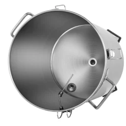 VEVOR 304 Stainless Steel Kettle, 8 GALLON Beer Brew Fermentor, Brew Bucket Fermentor for Brewing, Home Brewing Supplies with Base, Kettle Stock Pot Includes Lid, Handle, Valve, Spigot, Thermometer