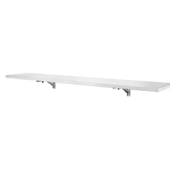 VEVOR Stainless Steel Shelf 12" x 72" Foldable Wall Mount Floating Shelf, Heavy-Duty Commercial Shelves with Brackets, 300LBS Capacity, Easy to Clean, Suitable for Restaurant, Home Kitchen, Garage